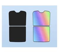 Dtbdfak Pare-Soleil Voiture pour Hongqi pour EHS7 2024 2025 2026 Voiture Clipsable Toit Ouvrant Ombrage Couverture Coloré Cristal Glace Voiture Toit Pare-Soleil Pare Soleil Avant(Black 2pcs)