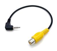 Dtbdfak Voiture Caméra Arrière Câble Conversion RCA À 2.5mm AV 1/2 Pièces Câble Conversion pour Caméra Stationnement Arrière Voiture Navigation Vidéo GPS Caméra Stationnement(1 PCS)