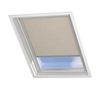 DTCH® Store occultant fenêtre de Toit, Sable, pour VELUX SK06 | Protection thermique, 100% occultant, isolation thermique, avec rails de guidage, ajustement parfait, protection solaire