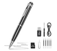 DTCRCH Caméra corporelle portable HD 64 G 1080p pour la sécurité de la maison, caméra stylo avec prise de photos/enregistrement en boucle, batterie longue durée, idéale pour l'extérieur, l'intérieur