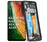 DTD 6,6" Noir+Écran LCD Cadre pour Samsung Galaxy A14 4G SM-A145P SM-A145R LCD Écran Tactile Digitizer Écran Complet LCD Assemblage