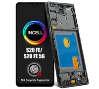 DTD Écran LCD pour Samsung Galaxy S20 Fe/Galaxy S20 Fe 5G 6,5" LCD Écran Tactile Digitazer Assemblée Remplacement (Noir avec Cadre, sans Reconnaissance d'empreintes)