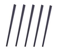 Dtdepth Lot de 5 paires de baguettes carrées en acier inoxydable 304 - Réutilisables - Passent au lave-vaisselle - Légères - Faciles à utiliser et à nettoyer (pas de décoloration des couleurs)