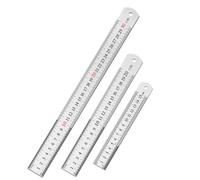 DTDNZKN Lot de 3 règles métriques SAE en acier inoxydable 15 mm, 20 mm, 30 mm pour dessin, maison, bureau, ingénierie