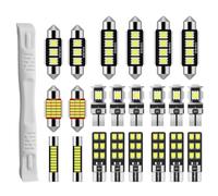 DTEANJU Kit 22 PCS Ampoules LED Auto C5W T10 6000K CANBUS Sans Erreur | Blanc Xénon, Éclairage Intérieur, pour Plafonnier Coffre Miroir, Festoon Navette 29/31/36/42mm, 2835 5050 SMD, avec Outil ABS