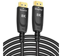DTECH Câble HDMI 8K en fibre optique long 8K @ 60Hz 4K @ 120Hz 2.1 48 Gbps Ultra Haute Vitesse Gaming HDR eARC HDCP Montage mural Compatible avec Fire TV Soundbar PS5 PS4 Xbox 1440p 240Hz (16M)