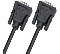 DTech Câble série DB9 vers DB9 RS232 mâle vers mâle zéro câble modem croisé TX RX pour communication de données (3 m, noir)