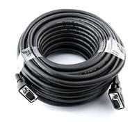 Dtech Heavy Duty 22,9 m câble VGA mâle vers mâle avec ferrites Vis 1080p Haute résolution pour écran d'ordinateur Vidéoprojecteur