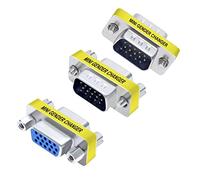 DTECH Lot de 3 adaptateurs VGA femelle vers femelle - Coupleur mâle vers mâle