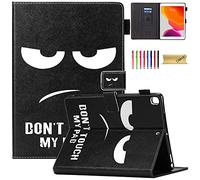 Dteck Case for iPad 9th/8th/7th Generation 10.2 inch 2021/2020/2019 Release - Slim Folio Stand Smart Auto Wake/Sleep Soft Magnetic Cover with Pencil Holder, Don't Touch