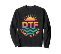 DTF Down to Float River Tube drôle Voyage de Vacances d'été Sweatshirt