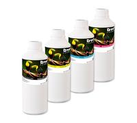 DTF-FRANCE - Lot de 4 recharges d'encre de Sublimation - 1 litre (Noire - Jaune - Cyan - Magenta)