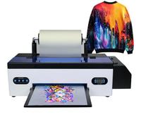 DTF Imprimante avec buse réglable fréquence de nettoyage, machine d'impression de vêtements A3 pour impression à faire soi-même sur tissus