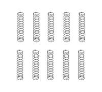 DTGN 0.5x6x30mm(DxODxL) Compression Ressort - 10Paquet - Bonne pour Machines - Ressort Acier Rallonge Ressort - Gris