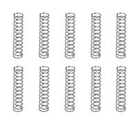 DTGN 0.6x6x30mm(DxODxL) Compression Ressort - 10Paquet - Bonne pour Machines - Ressort Acier Rallonge Ressort - Gris