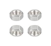 DTGN 1/2-12(UNC) Hex Écrous - 4Paquet - Bonne pour Maison Garage Réparation - 304 Inox Acier Hexagonal Écrous - Argenté