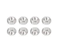 DTGN 1/4-20(UNC) Hex Écrous - 8Paquet - Bonne pour Maison Garage Réparation - 304 Inox Acier Hexagonal Écrous - Argenté
