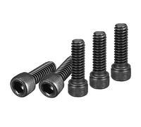 DTGN 1/4-20X3/4" (Dxh) Vis À Tête Cylindrique À Six Pans Creux - Lot De 50 - Idéal Pour Les Fixations De Meubles - Filetage Complet - Acier Au Carbone 12.9 - Tête Ronde, Noir