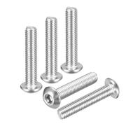 DTGN #10-32x1" Vis A Tete Bombee A Six Pans Creux - 50 Pieces - Pour Velo De Route, VTT, Auto, Moto - Acier Inoxydable 304 Lave Blanc - Fixations A Entrainement Par Douille Hexagonale