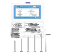 DTGN 100Pcs Kit de Boulons M3 x 30 mm/35 mm/40 mm/45 mm/50 mm avec Clé