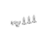 DTGN 100Pcs Vis À Tête Plate M2x6mm, Vis Auto-Taraudeuses Phillips En Acier Inoxydable 304 - Idéales Pour Le Travail Du Bois, Meubles - Argent
