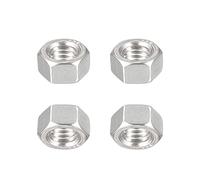 DTGN 3/8-16(UNC) Hex Écrous - 4 Paquet - Bonne pour Maison Garage Réparation - 304 Inox Acier Hexagonal Écrous - Argenté