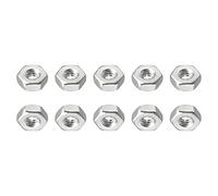 DTGN #4-40(UNC) Hex Écrous - 50Paquet - Bien pour Maison Garage Réparation - 304 Inox Acier Hexagone écrous - Argent