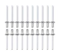 DTGN 4mm x 6mm (DxL) Aveugle Rivets - 50Paquet - Bien pour Machines Assemblage - 304 Inox Acier Dôme Ouvrir Fin Rivet