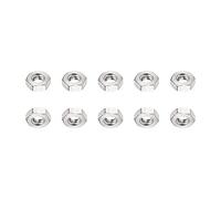 DTGN M1.6x0.35mm(DxP) Hex Écrous - 25Paquet - Bonne pour Maison Garage Réparation - 304 Acier Acier Inox Hexagone Écrous - Argenté