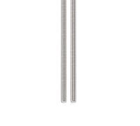 DTGN Tige Filetée Entièrement Filetée M6x1x200mm (Dxpxl) - Lot de 2 - Convient pour les Machines - Tiges Filetées en Acier Inoxydable 304 à Filetage à Droite - Argent