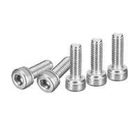 DTGN Vis À Tête Cylindrique À Six Pans Creux M3X8Mm 100pcs En Acier Inoxydable 304 Filetage Métrique Entraînement Hexagonal Finition Brillante Filetage Unc Grossier Entièrement Fileté