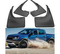 DTGTEX Bavettes pour Ford Ranger T6 T7 T8 Pickup 2013-2019 Garde-Boue Splash Guards Ailes Roue Avant arrière avec vis, Résistant Anti-Éclaboussures Bavettes