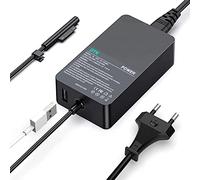 DTK 15V 2.58A 44W Chargeur pour Microsoft Surface Pro GO/X/Book 1/2 Alimentation pour Ordinateur Portable Microsoft Surface Pro 3/4/5/6 avec USB Port Plage de Tension d'entrée: 100-240V