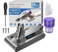 DTK 25,2V Batterie pour Dyson V10 Batterie SV12 compatibile Con V10 Fluffy Animal Motorhead Trigger avec 1 Filtre