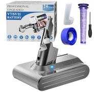 DTK Batterie pour Dyson V7 Batterie SV11 Compatible avec Dyson V7 Animal/Absolute/Fluffy/Motorhead/Trigger/HEPA avec 2 Filtres