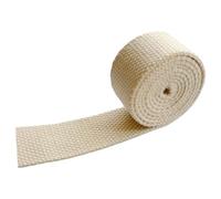 DTKJ Sangle en coton pour sac de 25 mm, 38 mm, ruban pour sac à dos, ceinture, ruban de liaison, 9 m par lot, beige, 38 mm,