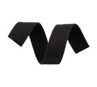 DTKJ Sangle en coton pour sangles de sac, 25 mm, 38 mm, haute ténacité, ruban à coudre, accessoires de bricolage, 9,1 m par lot, Noir , 38 mm,