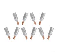 DTLC Lot de 10 cosses de câble en cuivre et aluminium - Bornes de fil bimétalliques pour batterie et câbles d'alimentation - Kit de connecteurs électriques 35 mm² 50 mm² (DTLC-50)