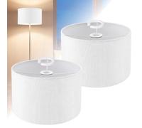 DTLLCZP Abat-jour en tissu H20 x Ø 30 cm - Tambour adapté aux douilles E14/E27, abat-jour pour lampadaire et lampe suspendue, idéal pour lampe de table, plafonnier, applique murale et lampe de chevet