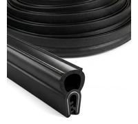 DTLLCZP Joint de porte universel de voiture - 3 m - Profil d'étanchéité en caoutchouc EPDM - Noir - Sans colle - Protection des bords avec joint supérieur - Pour voitures, caravanes, camions, bateaux