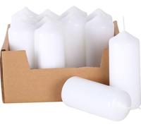 Dtm 139500 Bougies blanches à décorer Format 110 x 40 mm Lot de 12