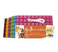 Graine créative – Bougie à modeler DTM – Lot de 6 tablettes 175 g, 1000 g + 3 m de mèche