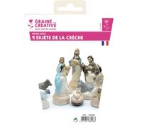 Graine créative – Moule en latex – Crèche 9 sujets – Loisirs créatifs