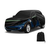 DTNESS pour Mini Cooper/Cooper S 2002-2023 Housse de Voiture 210D | Housse imperméable 210D avec couche de coton, porte zippée, bande réfléchissante et sac de rangement pour une protection UV