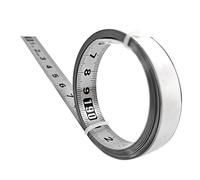 DTOMEGO ÉChelle AdhéSive en Acier Inoxydable Rail de Guidage de Travail Du Bois de PréCision à Mesurer Auto-AdhéSif RèGle en MéTal avec Colle, C-100Cm