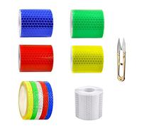 Dtoterul Ruban Réfléchissant Adhésif 10 Rouleau Catadioptre Adhesif Ruban de Sécurité Réfléchissant Bande Reflechissante Autocollante Ruban Réfléchissant Imperméable Sécurité Ruban Adhésif