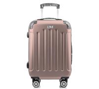 DTP-SOFT Club_49 Valise à roulettes rigides à roulettes à 4 roues (ABS) - Matériau : M-L-XL - 8 couleurs, Rose poudré, xl, Valise rigide