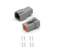 DTP06-2S type automotive waterproof connector high current heavy truck wiring harness male and female plug DTP04-2P NWPNLXEA(4p whole sets,10 Sets)