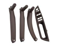 Dtpnoa poignées intérieures voiture Pour BMW Pour X5 Pour X6 E70 E71 E72 2007 2008 2009 2010 2011 2012 2013 2014 Poignée De Porte Intérieure En Cuir Complète(RHD Moka 4pcs)