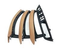 Dtpnoa poignées intérieures voiture Pour BMW Pour X5 Pour X6 E70 E71 E72 2007 2008 2009 2010 2011 2012 2013 2014 Poignée De Porte Intérieure En Cuir Complète(RHD Brown 7pcs)